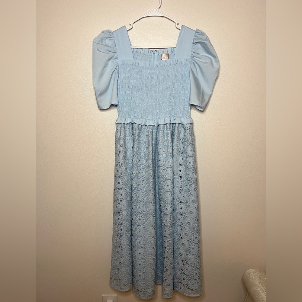 Rachel Parcell Light Blue Lace Dress